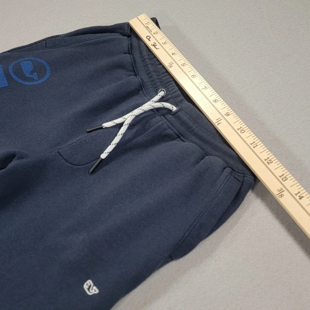 Vineyard Vines Kids Fleece Jogger Sweatpants Navy Whale Logo Youth‎ Medium 10–12